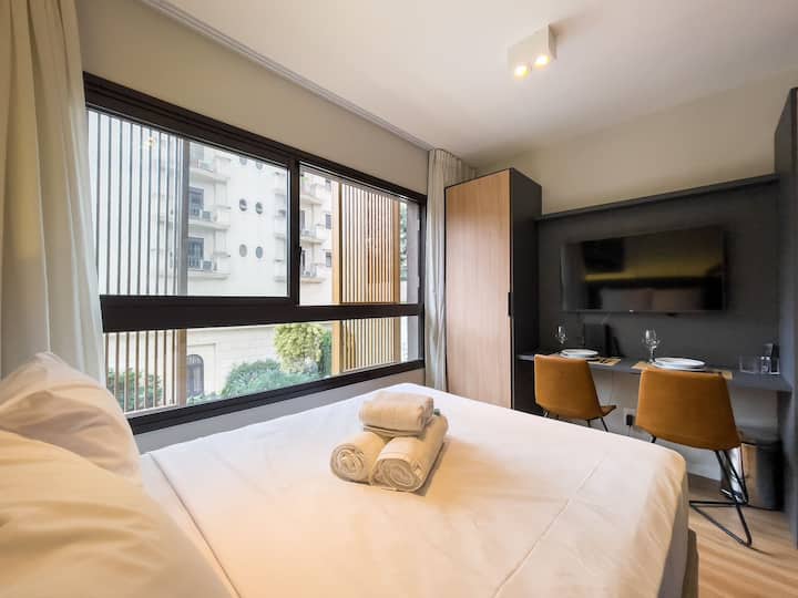 2 People | 27 Sqm | Gym | Ibirapuera Park - Moema