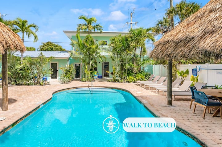Walk To Beach | Secluded Retreat | Heated Pool |Ls - Pompano Beach, FL
