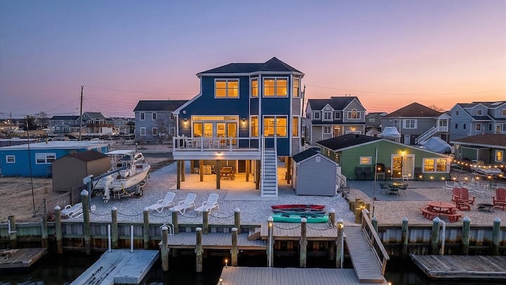 Waterfront! Newly Built 3br Casa Del Pescatore - Long Beach Island, NJ