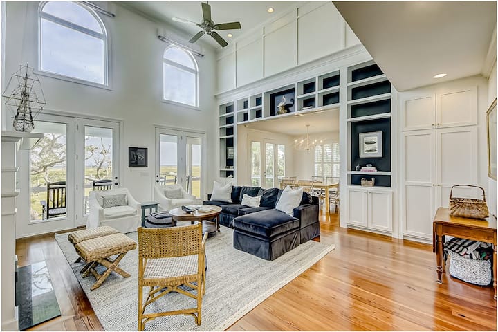 Wonderful Coastal Home With Ocean & Creek Views, P - Edisto Island