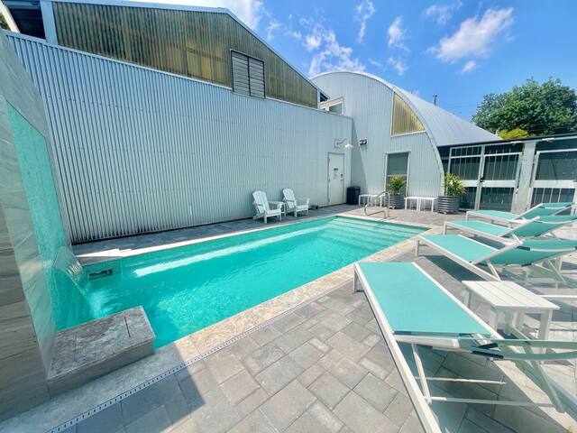 The Moon – Quonset Hut Vacation Rental Heated Pool gallery image 2