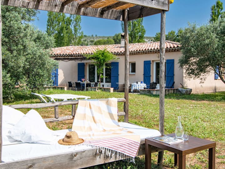 Mooi Vrijstaand Vakantiehuis Met Privé Zwembad, Wifi, Tv, Terras, Panorama, Huisdieren Toegestaan - Cotignac