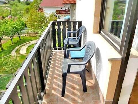 Studio Apartment, in Grabovac near Plitvice national park, Balcony
