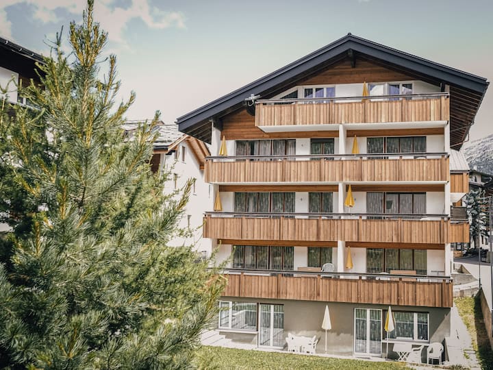 Elegante Appartamento Per 5 Persone Con Wifi, Tv E Terrazza - Saas-Fee