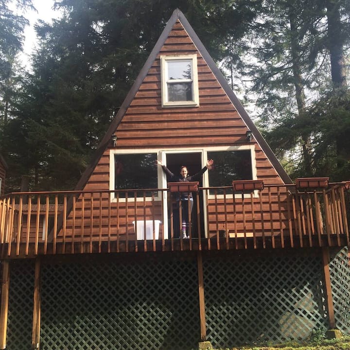 Douglas Island Aframe Cabin in the woods Cabins for Rent in Juneau, Alaska, United States