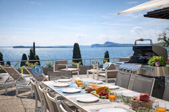 View of Isola del Garda | Villa for 15 guests | 2 units