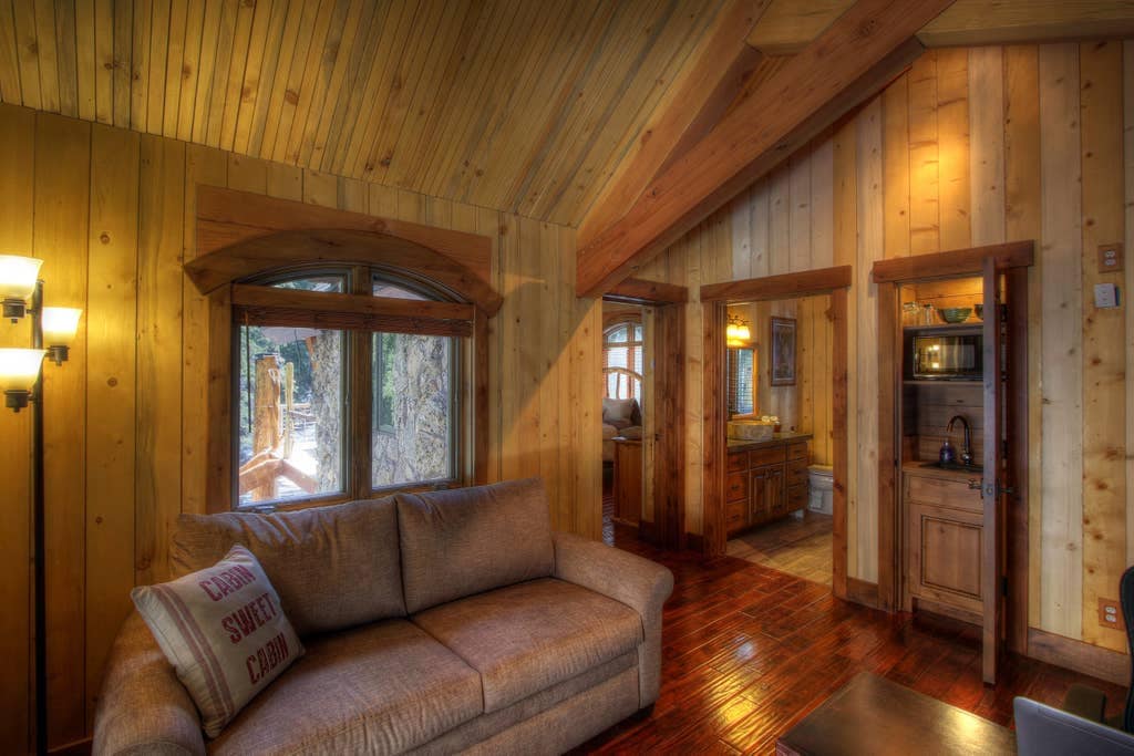 Common area, bedroom and bathroom plus kitchenette