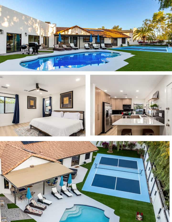 6 BR/5 BA Resort w/Pickleball court & Pool