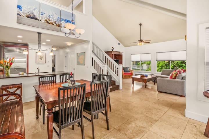 Luxury Poipu 4br Villa with AC Walk to the Beach!