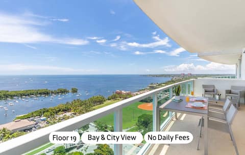 High-Floor 2BR Coconut Grove Views & Tranquility