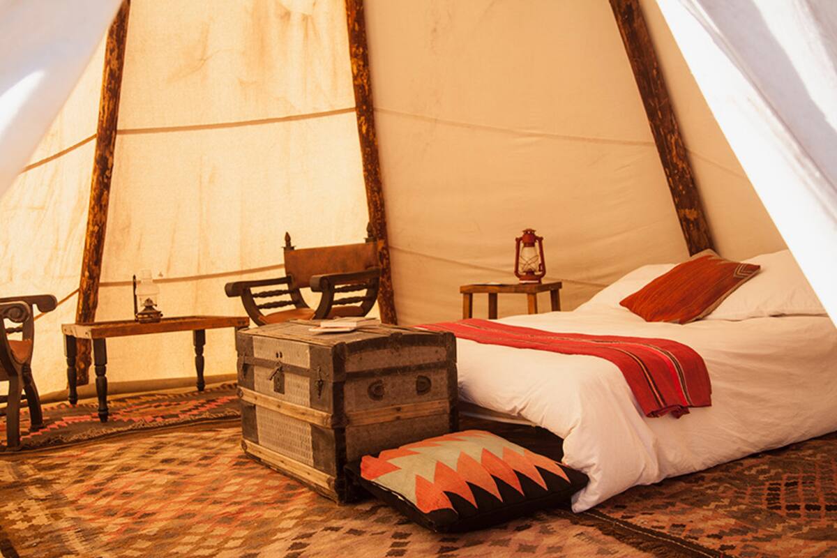 Tipi inside