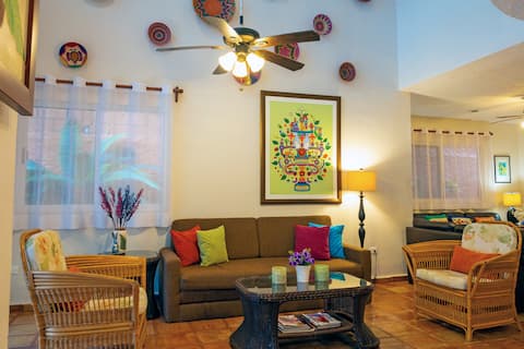 Popular Airbnb listing: Steps to Beach • Private Pool • Ocean-View Roof in Pescadores
