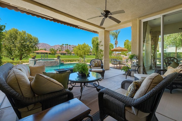 Beautiful Mnt Views! Private Pool, Cascading Spa & Wifi - Pga West Home - 3bd#105895 - Coachella, CA