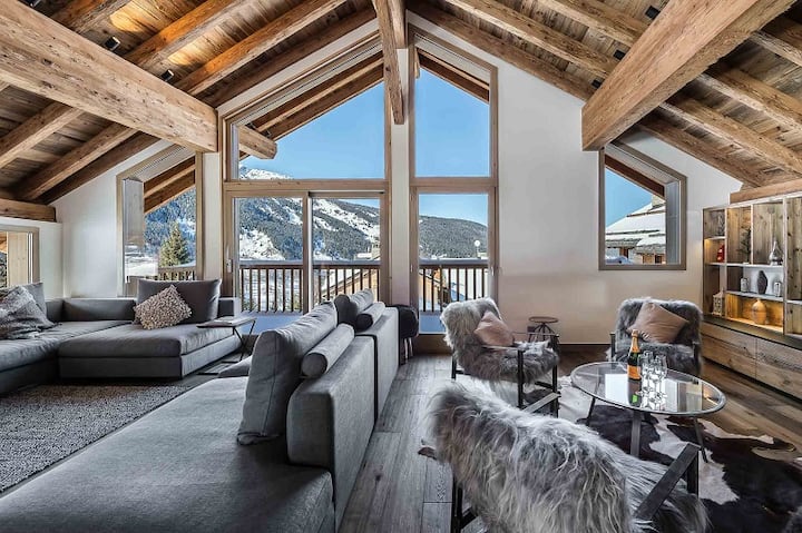 Chalet Moderne Et Spacieux Avec Jacuzzi Et Sauna - Les Avanchers-Valmorel