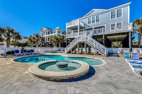 Luxury Oceanfront Home with Private Pool & Hot Tub