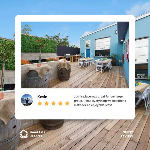 Resort Perks: 12BR, 48 Guests, Prime Downtown gallery image 3