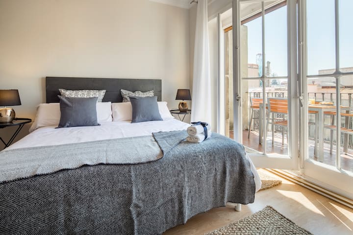 Arc de Triomf cheerful two bedroom with terrace