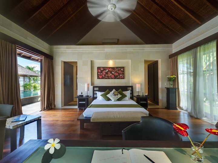 Villa Mandalay - Pabellón para dormir en el lado derecho, primer dormitorio de invitados