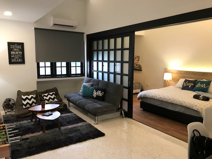 มองจากห้องนอนจากห้องนั่งเล่น