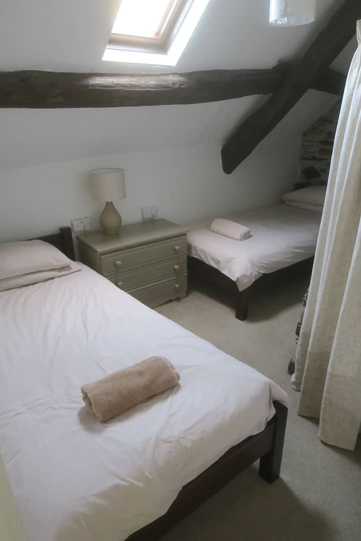 Habitación trasera con ventana de velux