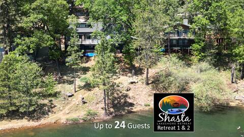 Lakefront Paradise, 24 Guests, 4 Decks, 2 Hot Tubs