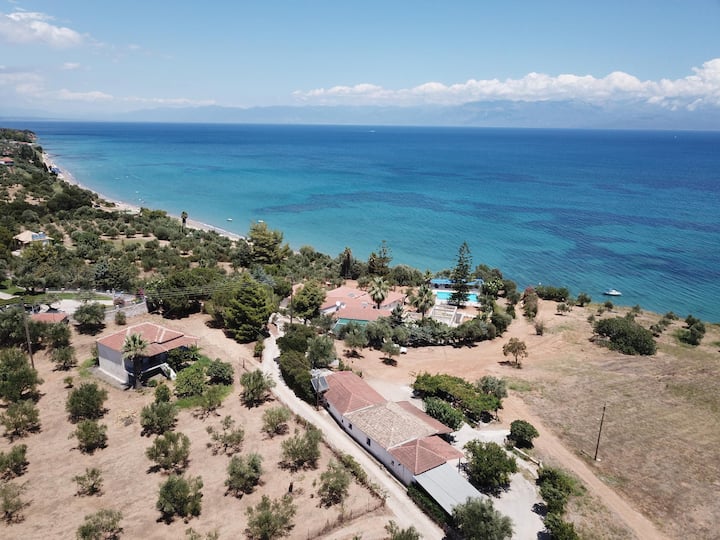 Rustig En Idyllisch Dicht Bij Het Strand - Vakantiehuis Met Prachtig Uitzicht Op Zee Messinia - Griekenland