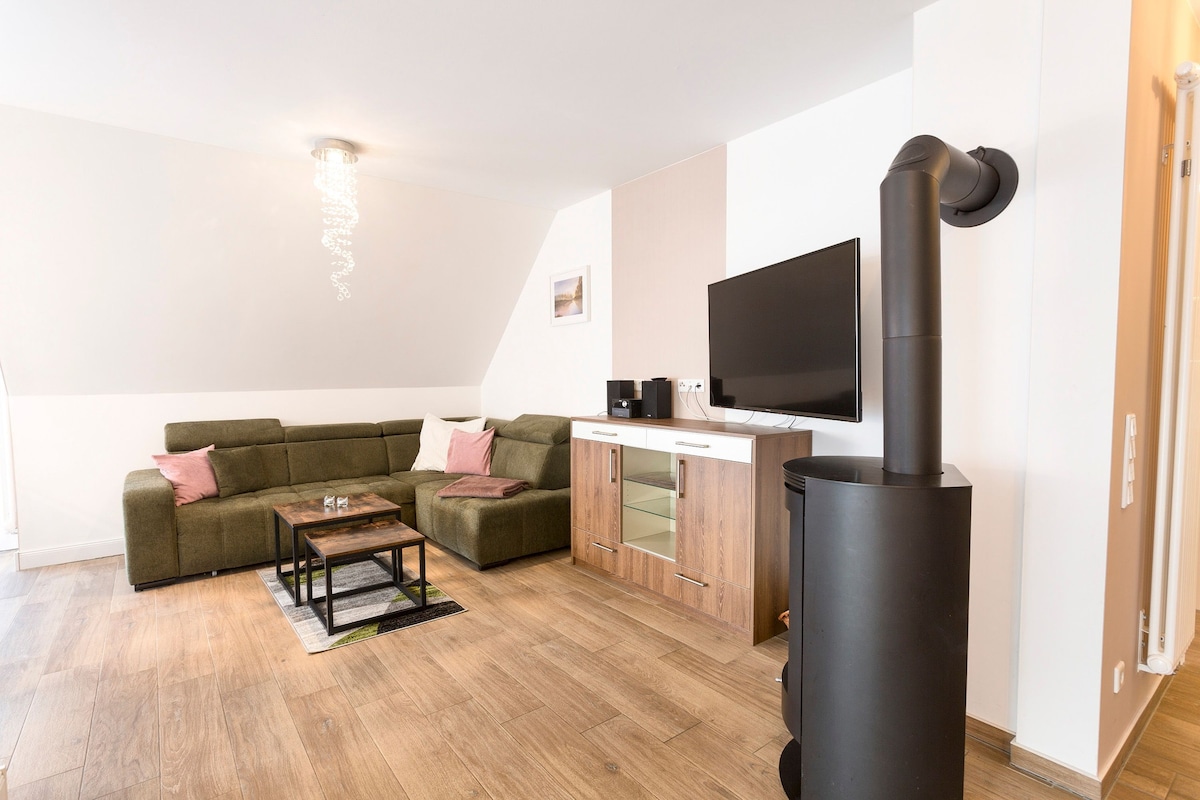 Erfolgreiche Airbnb-Immobilie: Ferienwohnung Usedom, Villa Vier Inselblick in Kröslin