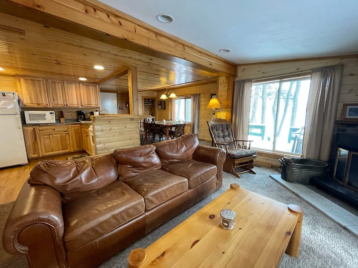 Lakeside Resort Cabin With Dock, Beach, Firepit! - St. Germain, WI