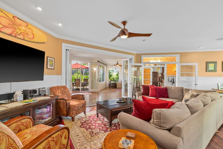 1730 Kaleka- 4 Br Poipu Home, Ohana, Walk to Beach