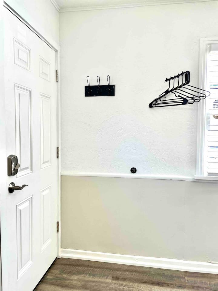 A place to hang clothes.