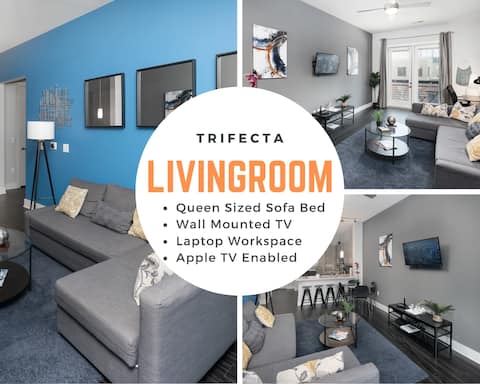 Successful Airbnb property: Uptown 3rd Ward | Luxury Apt | City Skyline View in Second Ward