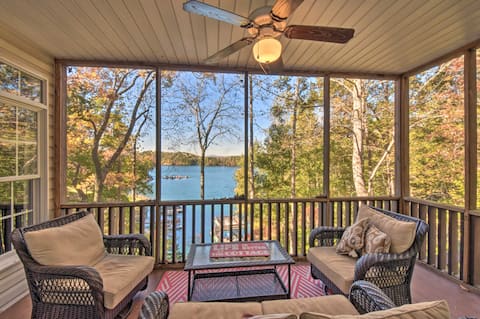 Lake Keowee Escape w/ Dock, Deck & Lake Access!