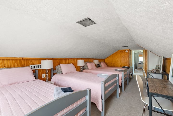 Vanities and no bunk beds!