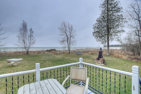 Serene Lakefront Baileys Harbor Home w/ Deck!
