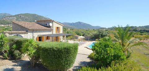 Top Airbnb: Beautiful cottage pool & panoramic views 4 people en Selva