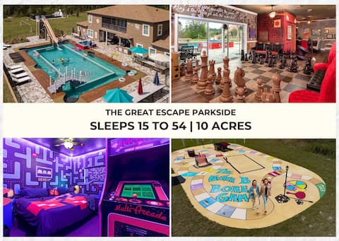 Sleep Up To 54 on 10 Private Acres Of Fun