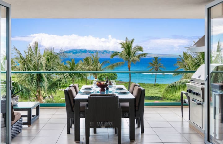 Oceanfront Corner 3br With Panoramic Views - Maui, HI