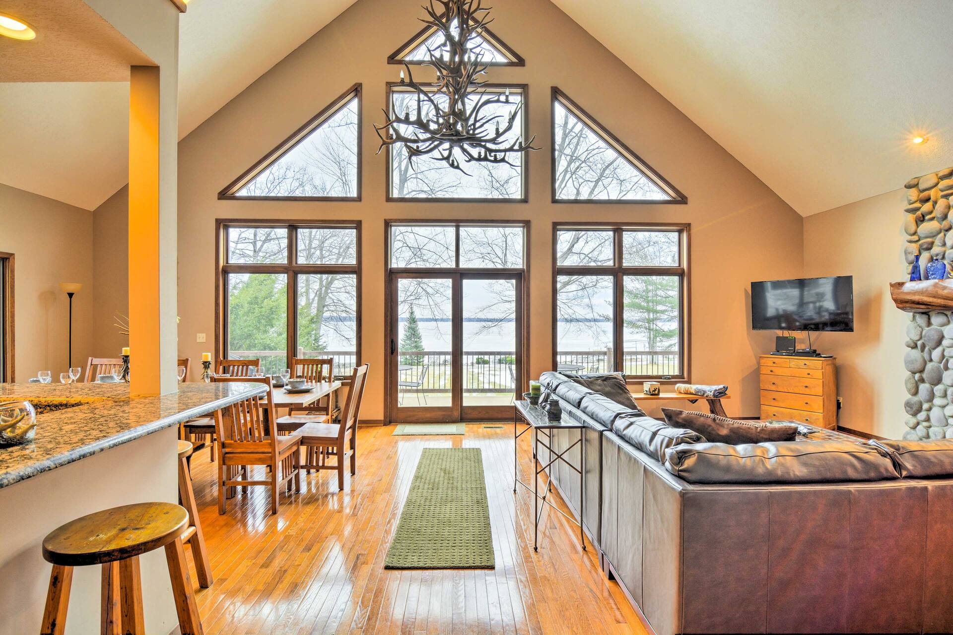 Lakefront Roscommon Home w/ Game Room & Dock!