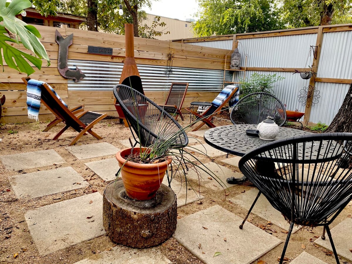 Colorful East Austin Bungalow | Patio | Walkable