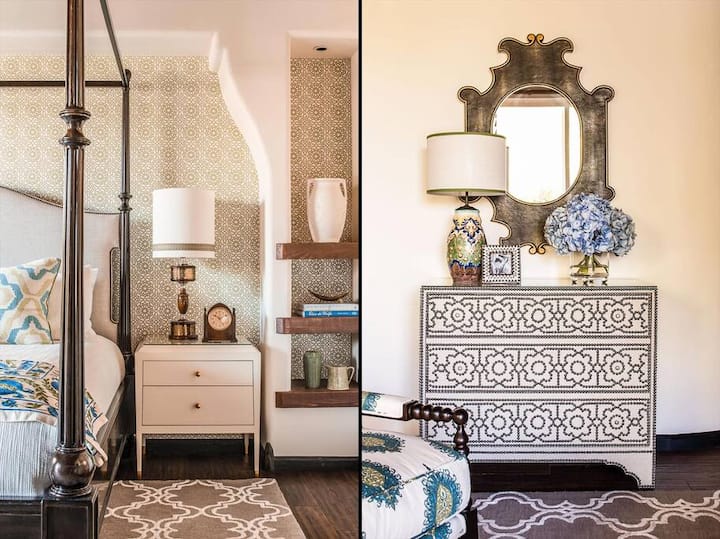 Насладитесь роскошью в просторной спальне с кроватью размера King size, роскошным постельным бельем и достаточным количеством места для хранения. Наслаждайтесь прямым доступом к патио и бассейну для комфортного отдыха в помещении и на открытом воздухе. Расслабьтесь, позагорайте и отдохните в своем личном оазисе.