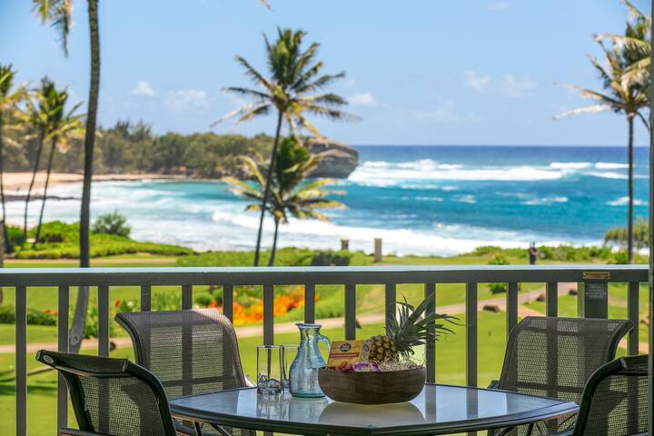 Prime Oceanfront Condo near Shipwreck Beach