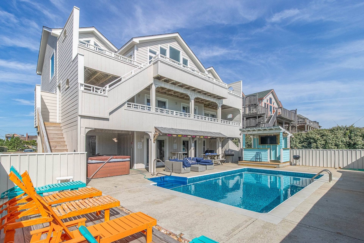 Oceanfront | Pool (Heated) | Tiki Bar | Hot Tub
