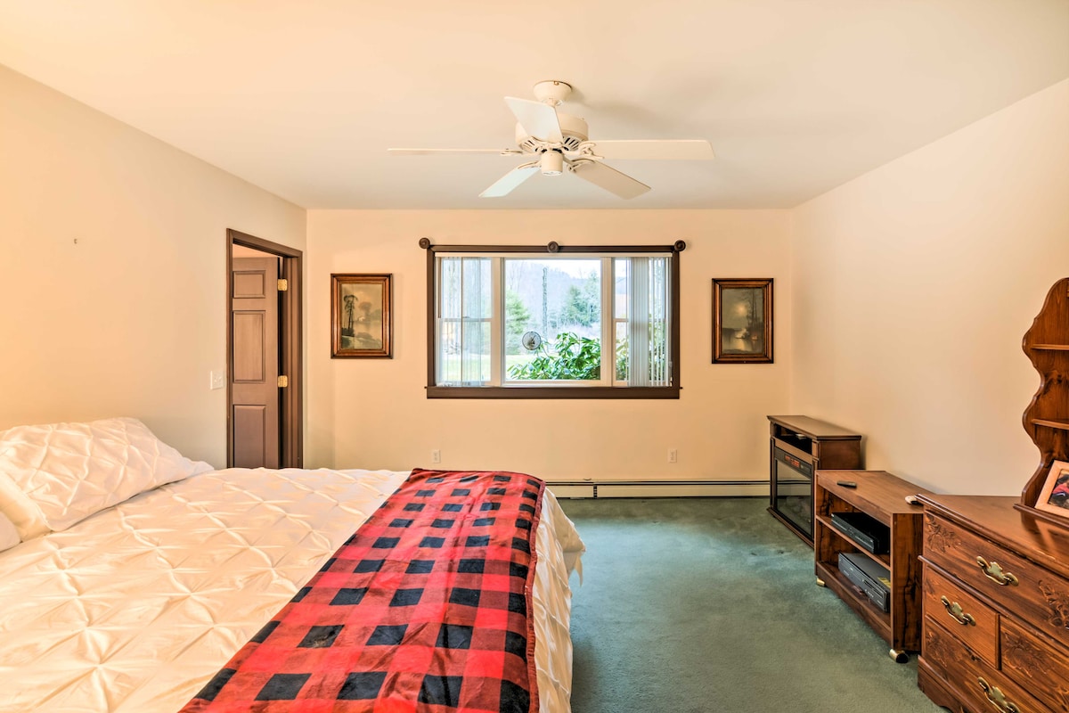 Bedroom 3 | King Bed | 1st Floor at Riverside Lodge in Wilcox