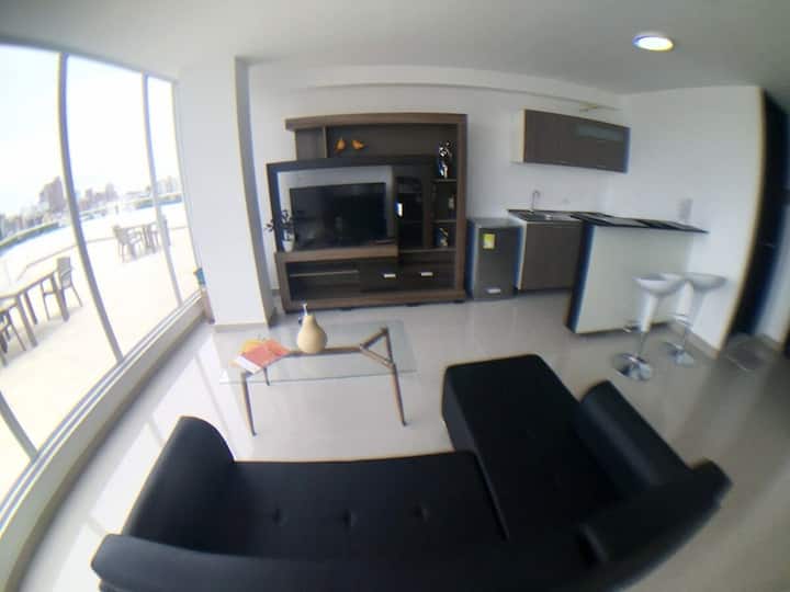Apartamento Con Balcon Tipo Loft Nuevo - Barranquilla