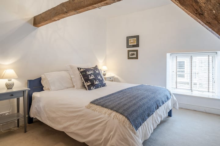 Top floor bedroom with super king size bed