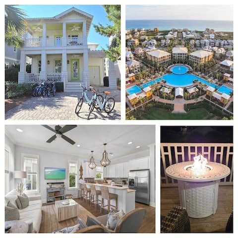 4BR Beach Home! Pool, E-Bikes, Arcade & Fire Table