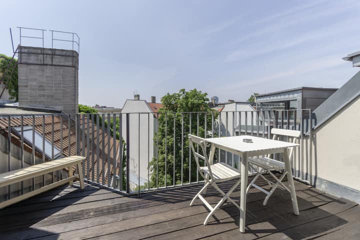 Mooeve Boxi 23 - Top-floor Apartment With Terrace - 베를린