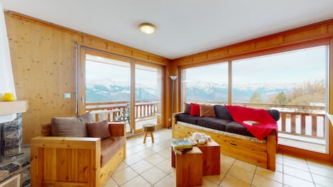 Top Airbnb: Plein Ciel Va 010 - Mountain apartment 8 people in Veysonnaz