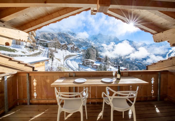 Chalet Aberot Penthouse - Apartments for Rent in Wengen, Bern