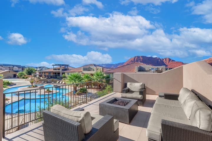 Paradise Village 110 At Zion Resort | Ps4, Ping Pong, Electric Fire Place, Games, And More! - Utah